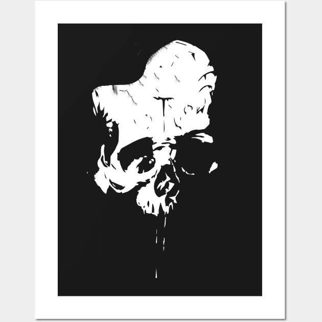 Skull silhouette Wall Art by TimberleeEU